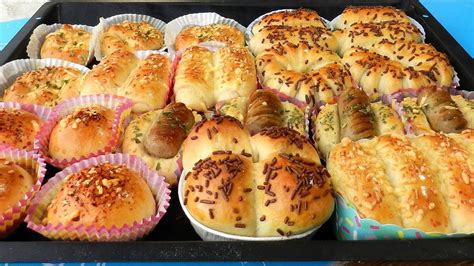 Mini Bread Recipe - Assorted Mini Bread - Roti Unyil - YouTube | Bread recipes, Roti unyil, Recipes