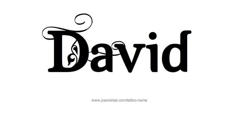 David Name Tattoo Designs | Name tattoos, Tattoo name fonts, Name ...