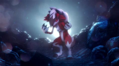 Pokemon - Midnight Lycanroc by BrolyNo1Consorter on DeviantArt