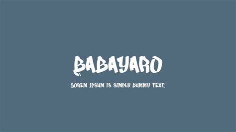 Babayaro Font : Download Free for Desktop & Webfont