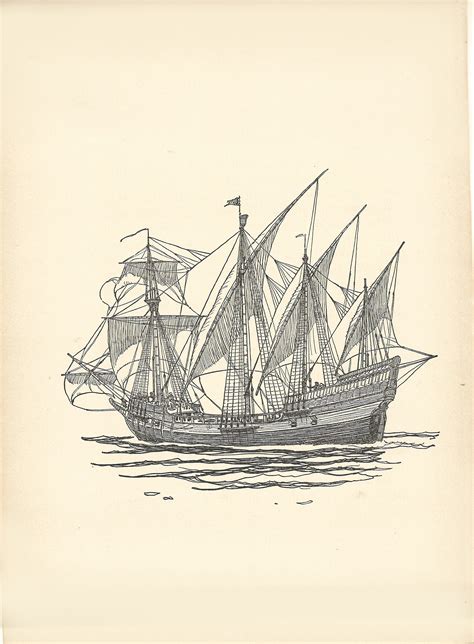 Caravel Drawing at GetDrawings | Free download