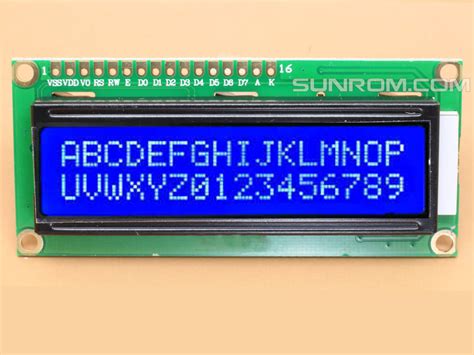 Blue 16x2 LCD Display 3.3V [6472] : Sunrom Electronics