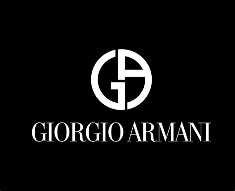 Giorgio Armani Logo Brand Clothes White Design Fashion Symbol Vector ...