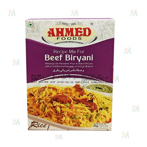 Ahmed Beef Biryani Masala 60 GM (Buy 2 get 1 free) - Star Mart