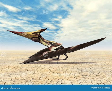 Flying Dinosaur Pteranodon Royalty Free Stock Image - Image: 25604076