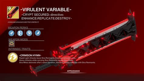 Another SIVA concept weapon. : D2exoticBuffs