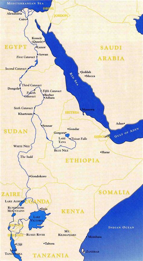 Nile River On Africa Map - London Tube Map