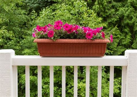 Diy Porch Railing Planters / 24 Charleston Style Deck Railing Planter ...