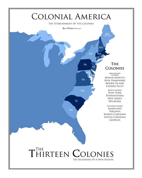 13 Colonies Map - Fotolip