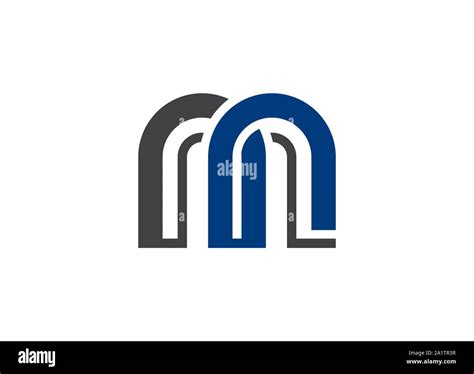 M minimalist logo sign Stock Vector Image & Art - Alamy