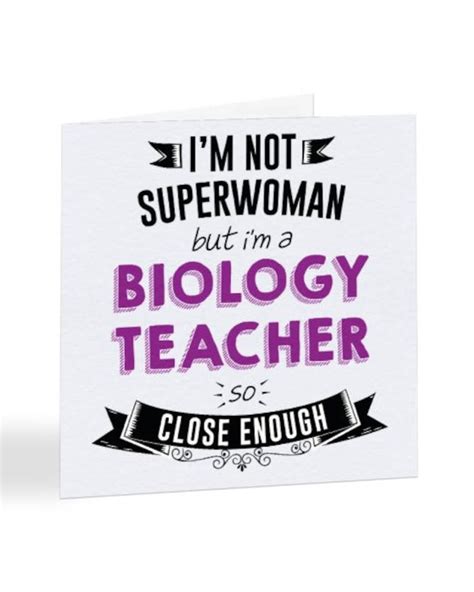 Biology Teacher Congratulations Card | Etsy