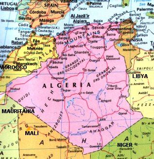 Algerian Flag | Algeria | picture | culture | DZ: Map of Algeria