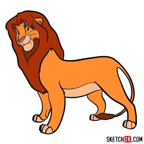 How To Draw Lion King Characters Simba