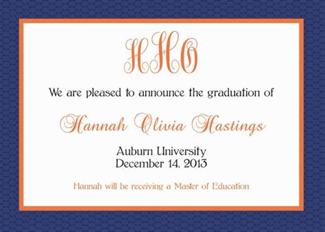 Auburn University Graduation Announcement - Etsy