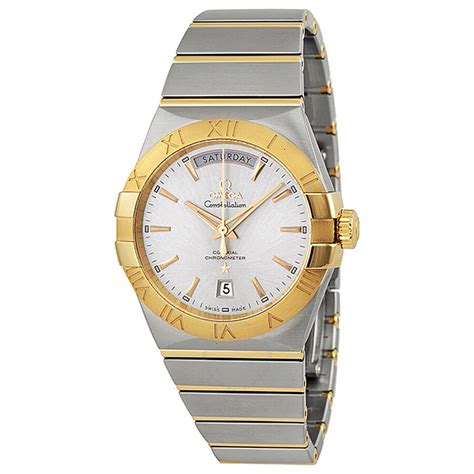 Omega Constellation Day Silver Dial Gold and Steel Men's Watch ...