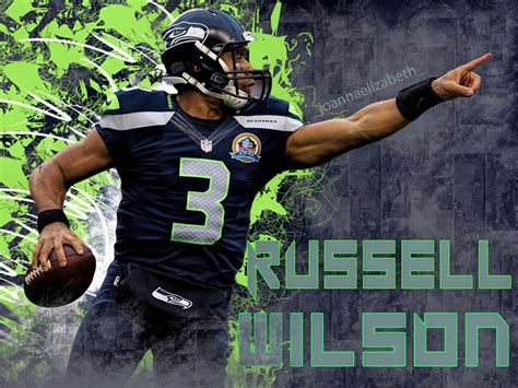 Russell Wilson Seahawks Poster by SportsDesignbyJoanna on Etsy