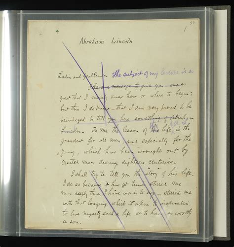 Bram Stoker’s Manuscript of His Lecture on Abraham Lincoln – RBSC at ND