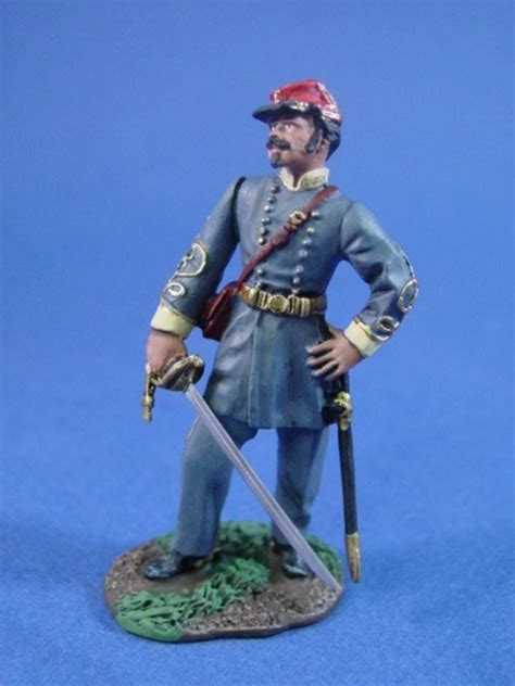 W Britain Civil War Toy Soldiers Confederate General P.G.T. Beaureguard Metal