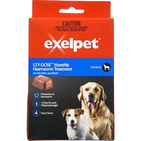 Exelpet Ezy-dose Monthly Heartworm Treatment For Dogs 12g | Woolworths