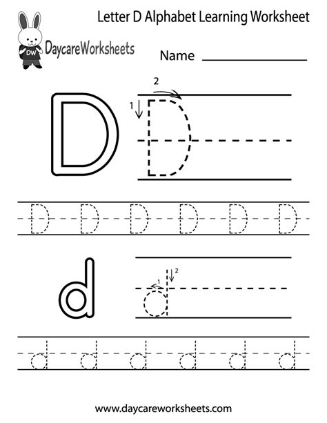 Find The Letter D Worksheets For Preschool