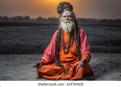 Portrait Sadhu Baba Nondo Somendrah Varanasi Stock Photo 619763435 ...