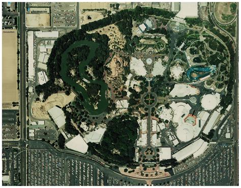 Aerial Views of Disneyland Over Time | Aerial, Disneyland, Aerial view