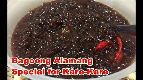 How to cook Bagoong Alamang Special for Kare Kare | Kare kare, Cooking ...