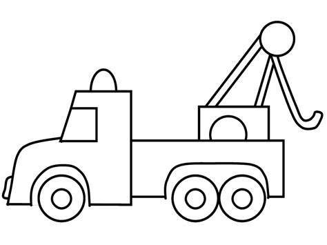 Tow Truck Coloring Pages - Coloring Home