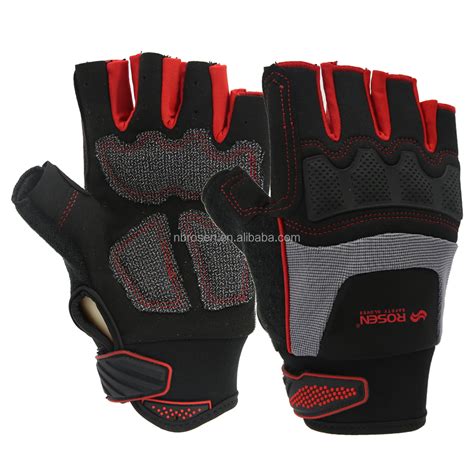 Tactical Half-finger Mittens Hard Knuckle Synthetic Leather Fingerless Motorcycle Anti-impact ...