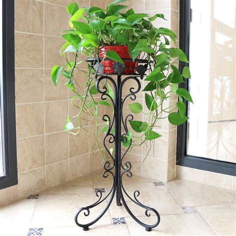 Amazon.com : Wrought Iron Plant Stands Indoor Outdoor, Metal Tall Plant Stand Iron Flower Stand ...