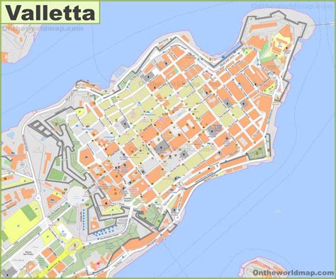 Malta Valletta Karte / City maps Valletta - Vincent und die grenadinen karte.