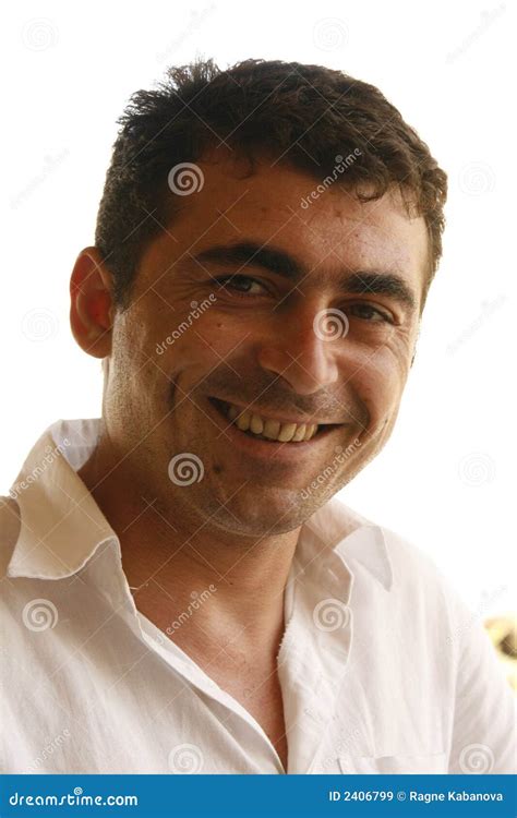 Handsome man smiling stock image. Image of charming, greek - 2406799