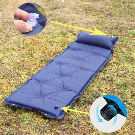 Inflatable Outdoor Camping Mat Self Inflating Air Mattress Sleeping Pad Air Bed Joinable With ...