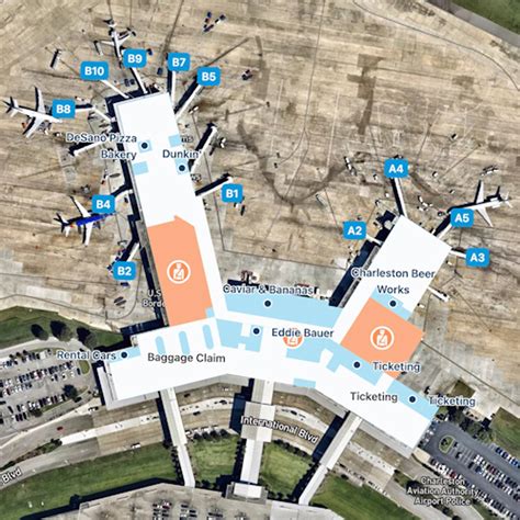 Charleston Airport Map: Guide to CHS's Terminals