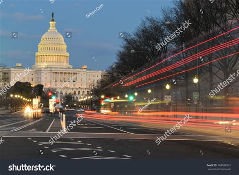 Us Capitol Building Night View Pennsylvania Stock Photo 184581803 ...