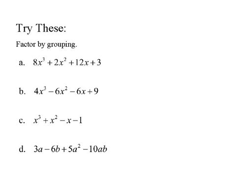 33 Factoring By Grouping Worksheet - support worksheet