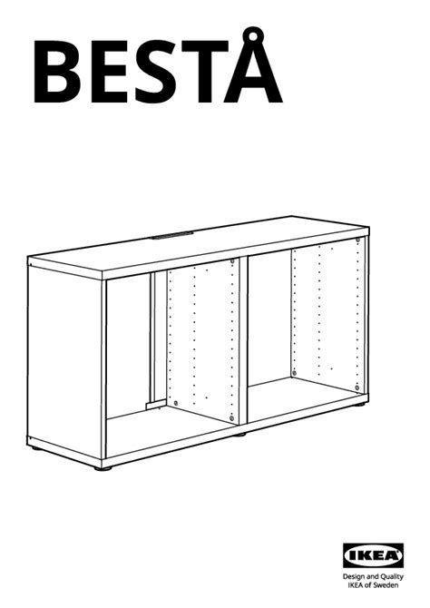 IKEA Furniture Assembly Instructions for Besta TV Benches