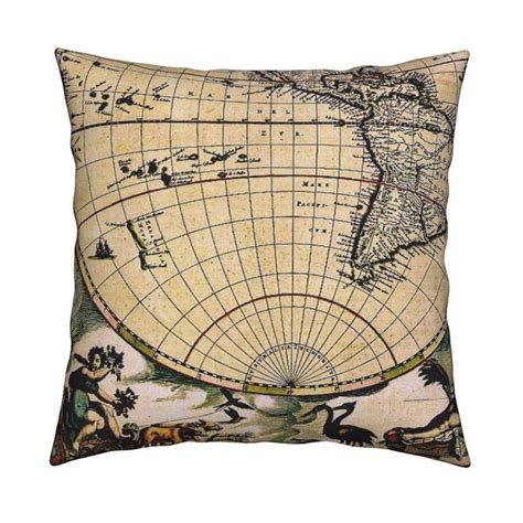 Vintage World Map 1 Fabric