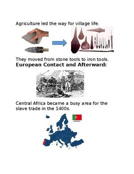 History of Central Africa Picture Notes by Kaci Sexton | TpT