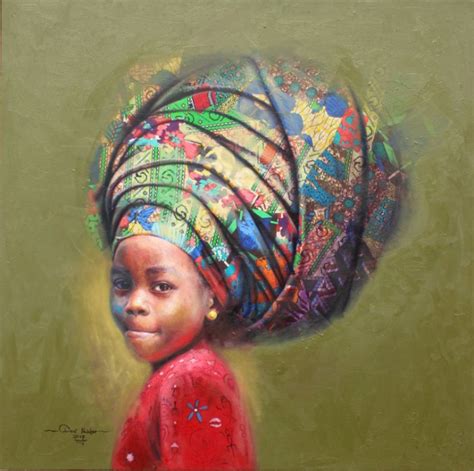 Artist from Nigeria Creates Realistic Oil Portraits Using Local Fabrics ...