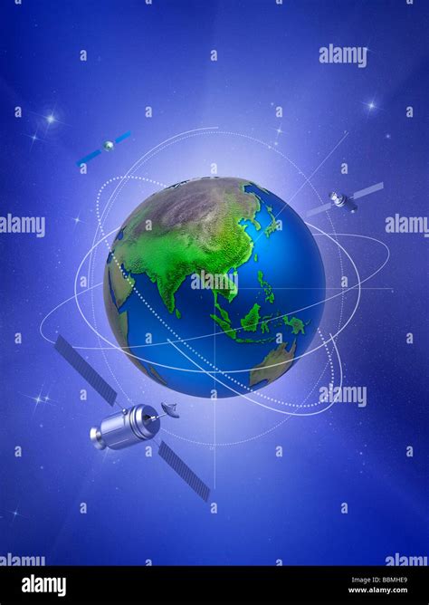 Orbiting satellite earth hi-res stock photography and images - Alamy