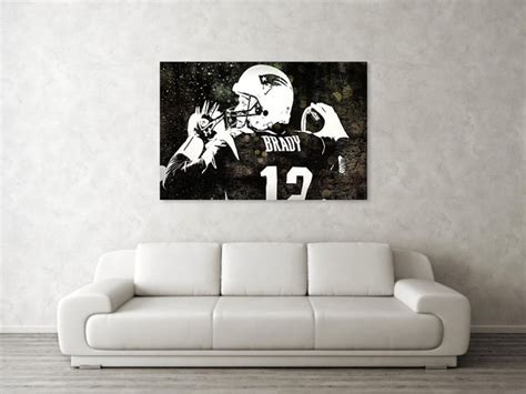 Tom Brady Art, New England Patriots, Tom Brady Canvas Art, Tom Brady ...