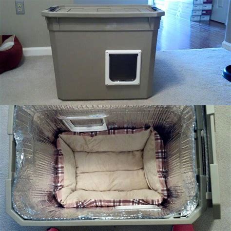 Outdoor cat shelter that someone built and it's so easy to build! What ...