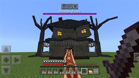 Monster House MOD in Minecraft PE - YouTube