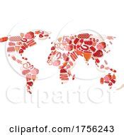 Royalty-Free (RF) Clipart of World Map Of Meats, Illustrations, Vector Graphics #1