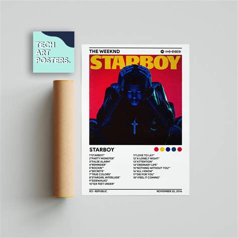 The Weeknd Starboy Album Cover Poster Poster Print Wall - Etsy