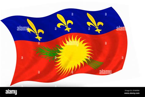 Official flag of guadeloupe hi-res stock photography and images - Alamy