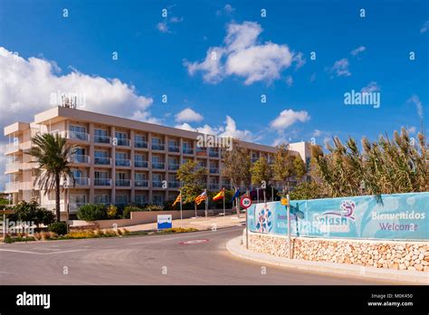 Splash World water park at Hotel Sur Menorca in the small village of Biniancolla-Punta Prima ...