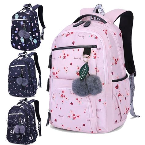 Fun Prints Backpack for School Girls Teens Bookbag School Bag Fits 15.6 ...