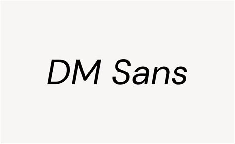 DM Sans - Font Free [ Download Now ]